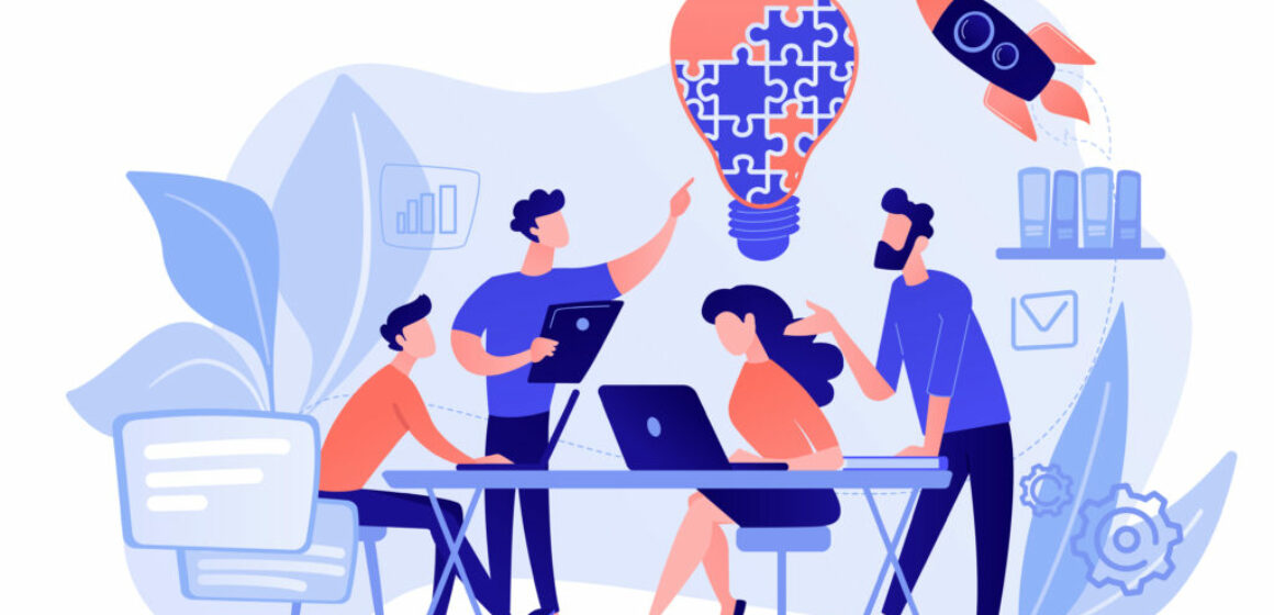 Collaboration concept vector illustration.