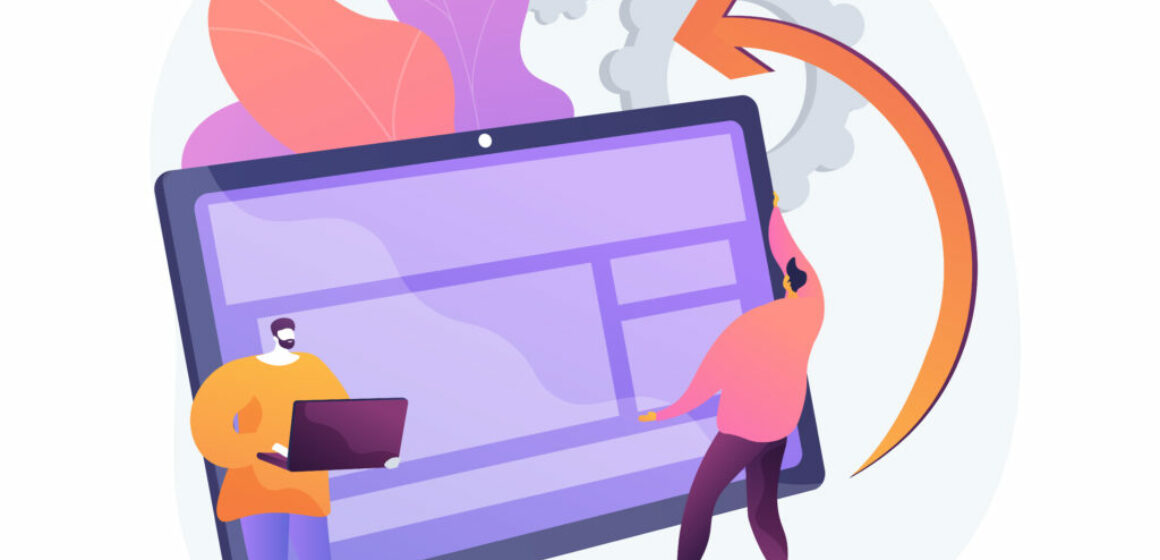 Detachable device technology abstract concept vector illustration.